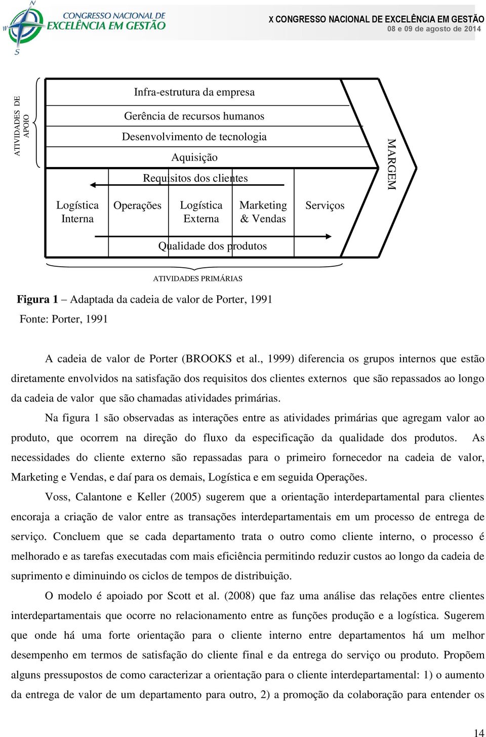 de valor de Porter (BROOKS et al.