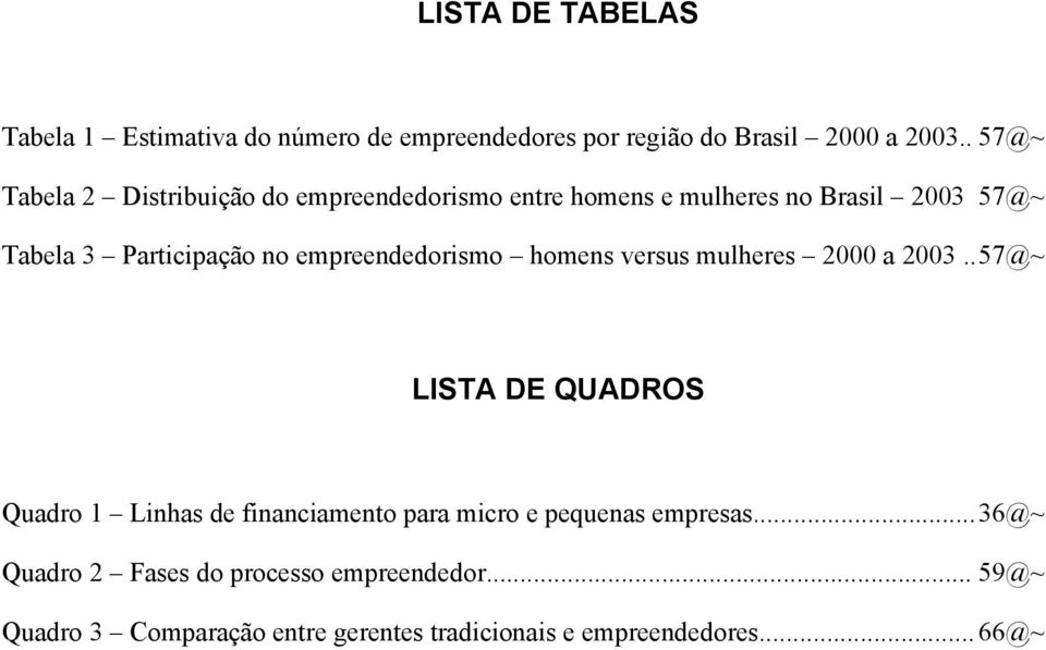 empreendedorismo homens versus mulheres 2000 a 2003.