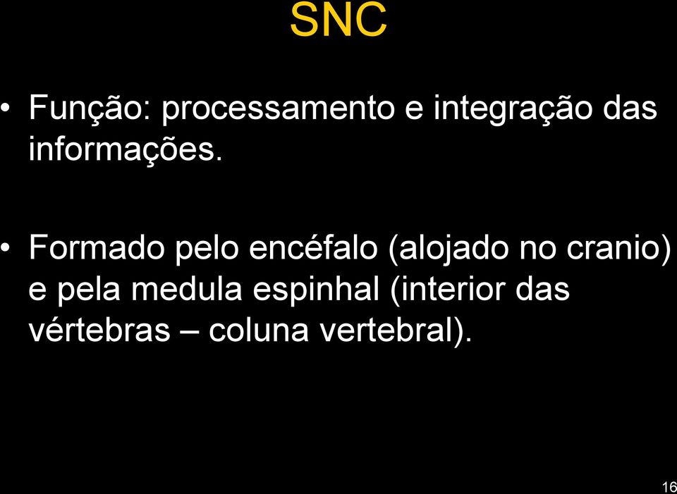 Formado pelo encéfalo (alojado no cranio)