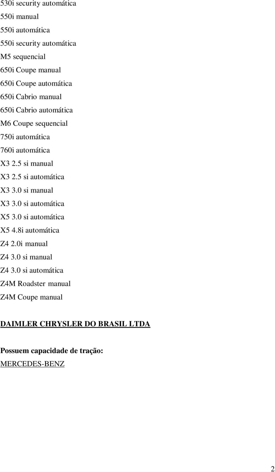 5 si automática X3 3.0 si manual X3 3.0 si automática X5 3.0 si automática X5 4.8i automática Z4 2.0i manual Z4 3.