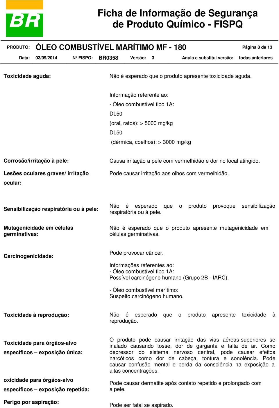 vermelhidão e dor no local atingido. Pode causar irritação aos olhos com vermelhidão.