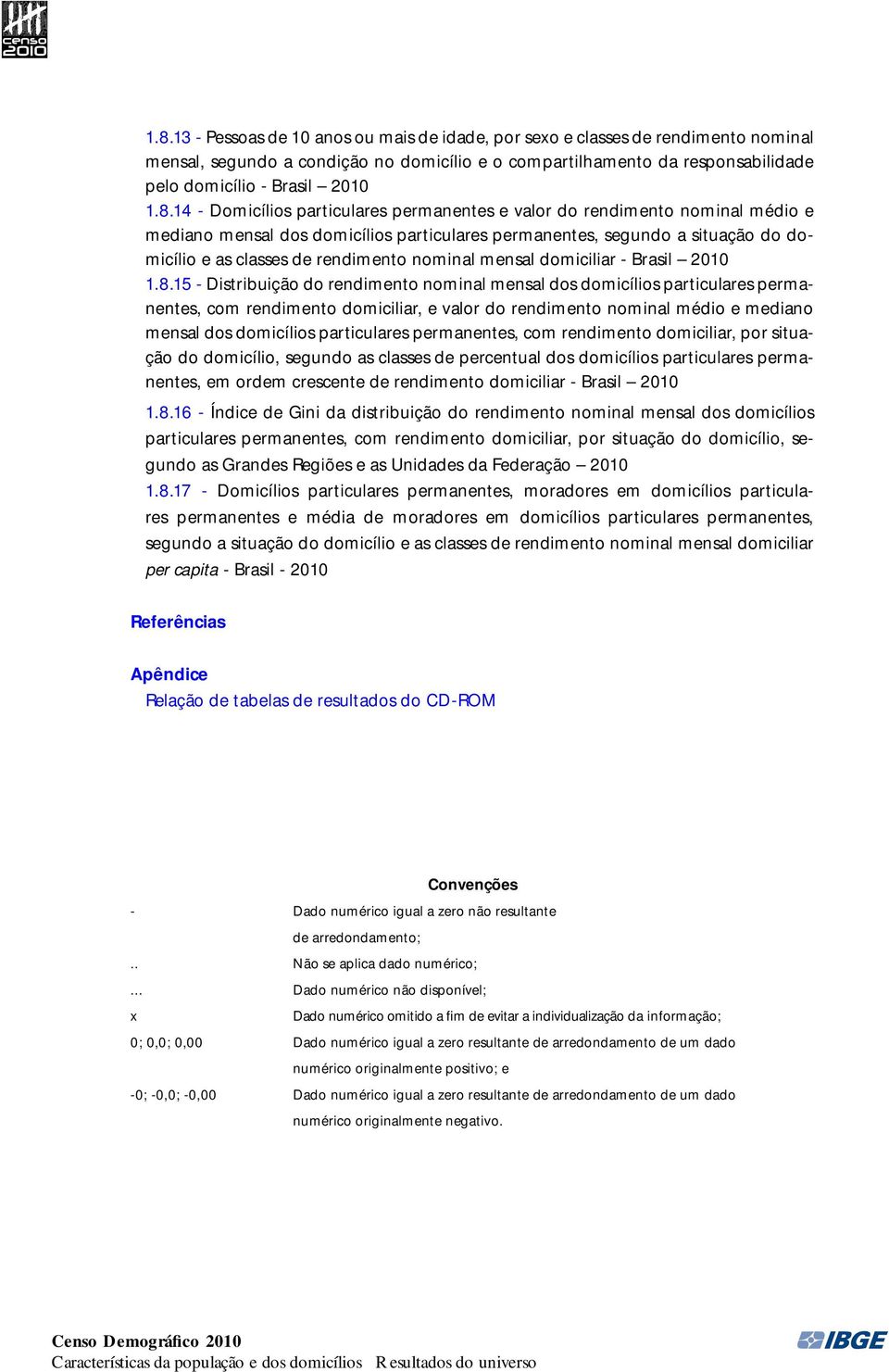 nominal mensal domiciliar - Brasil 2010 1.8.