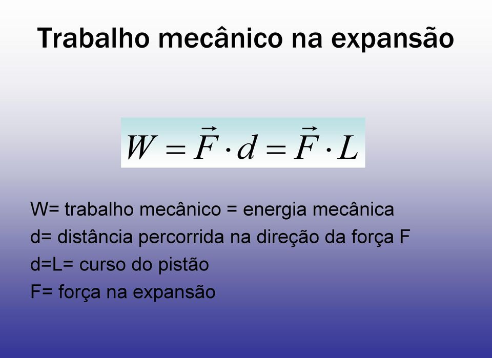 d= distância percorrida na direção da