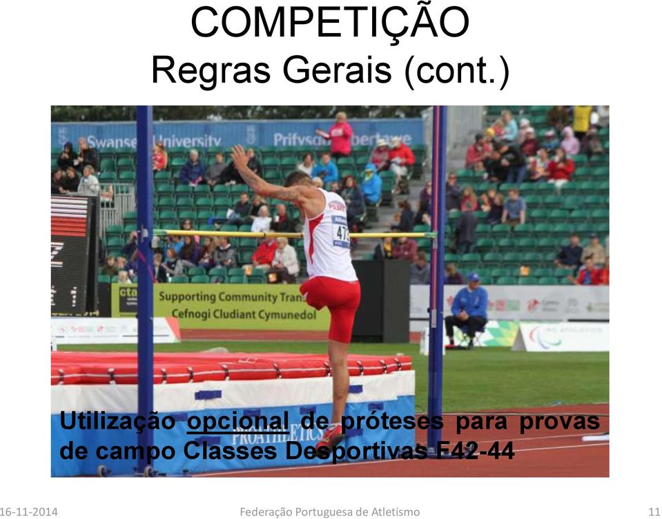 para provas de campo Classes