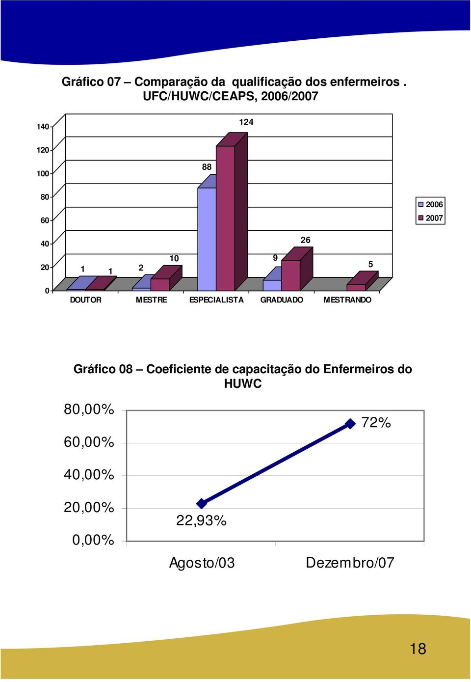 9 5 0 DOUTOR MESTRE ESPECIALISTA GRADUADO MESTRANDO Gráfico 08 Coeficiente de