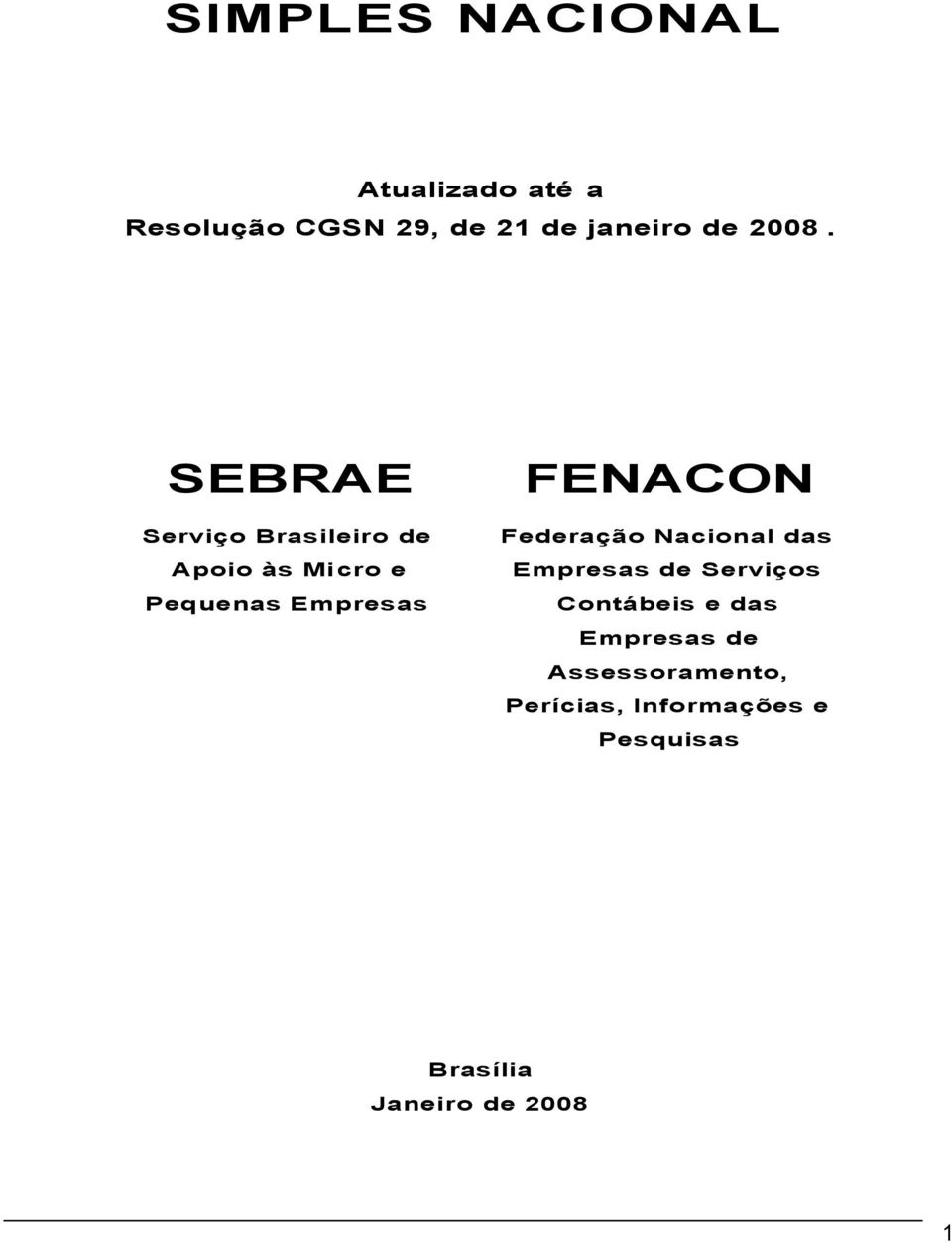 FENACON Federação Nacional das Empresas de Serviços Contábeis e das