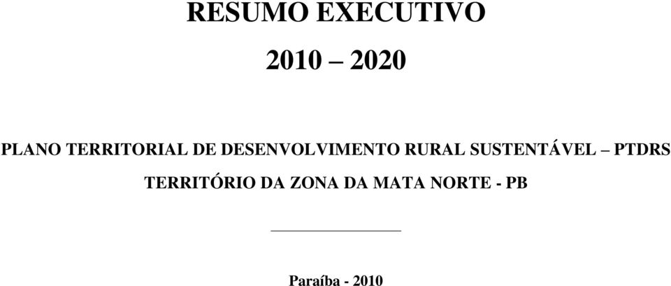 RURAL SUSTENTÁVEL PTDRS TERRITÓRIO