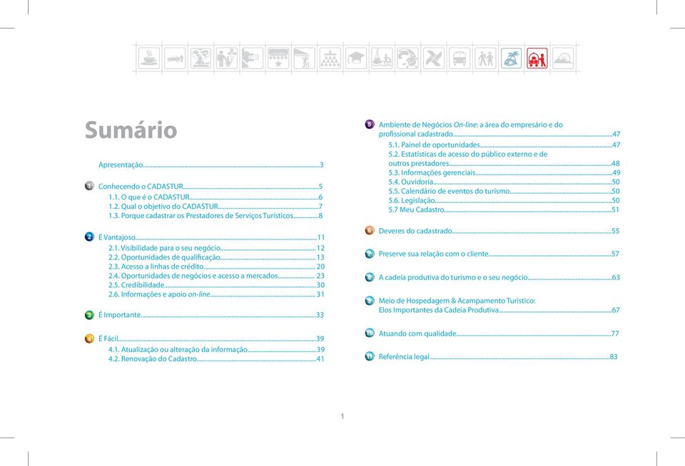 Credibilidade... 30 2.6. Informações e apoio on-line... 31 3 É Importante...33 4 É Fácil...39 4.1. Atualização ou alteração da informação... 39 4.2. Renovação do Cadastro.