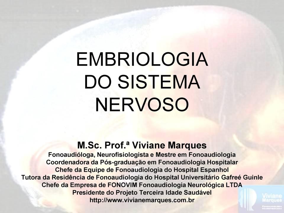 Fonoaudiologia Hospitalar Chefe da Equipe de Fonoaudiologia do Hospital Espanhol Tutora da Residência de