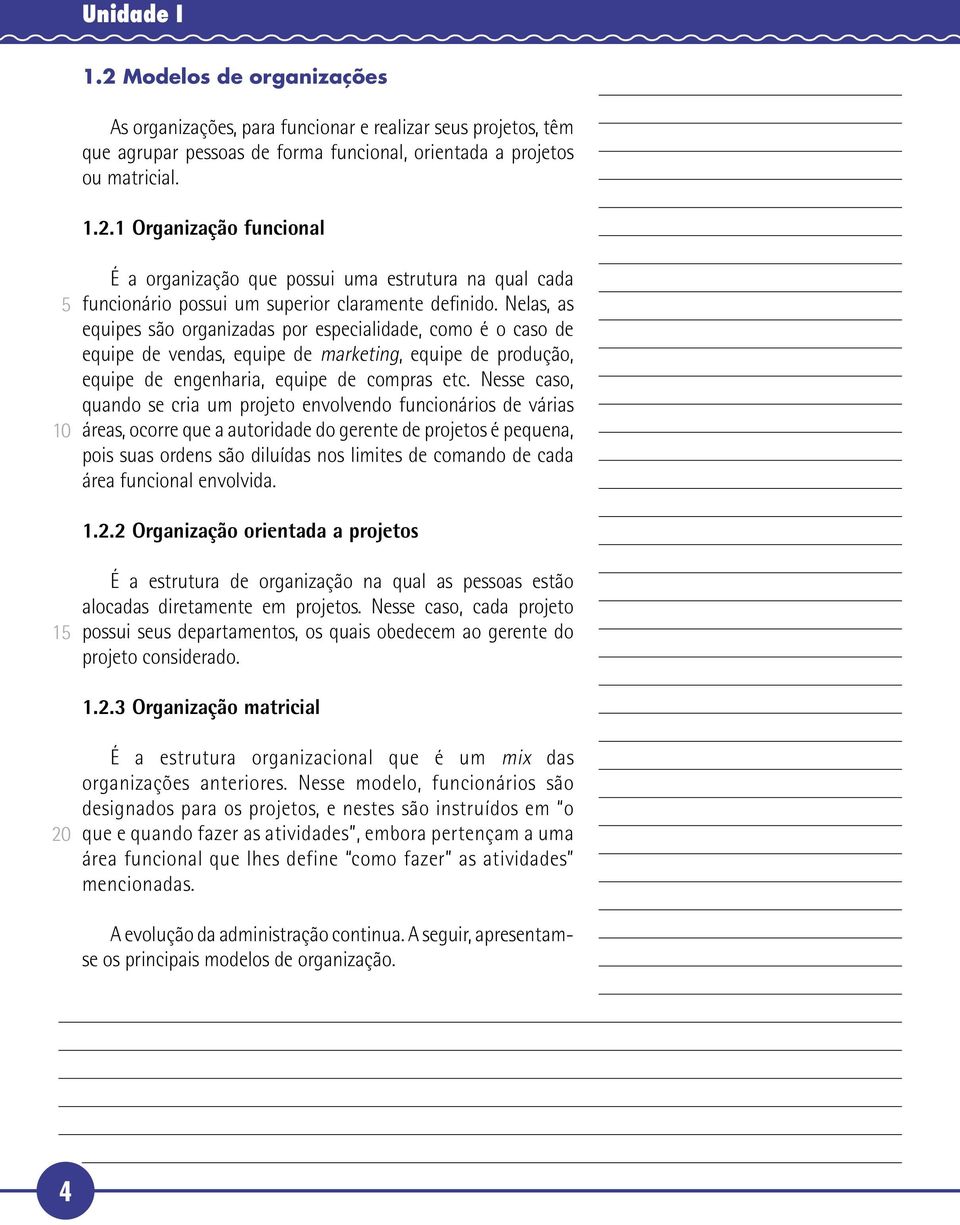 Nesse caso, quando se cria um projeto envolvendo funcionários de várias áreas, ocorre que a autoridade do gerente de projetos é pequena, pois suas ordens são diluídas nos limites de comando de cada