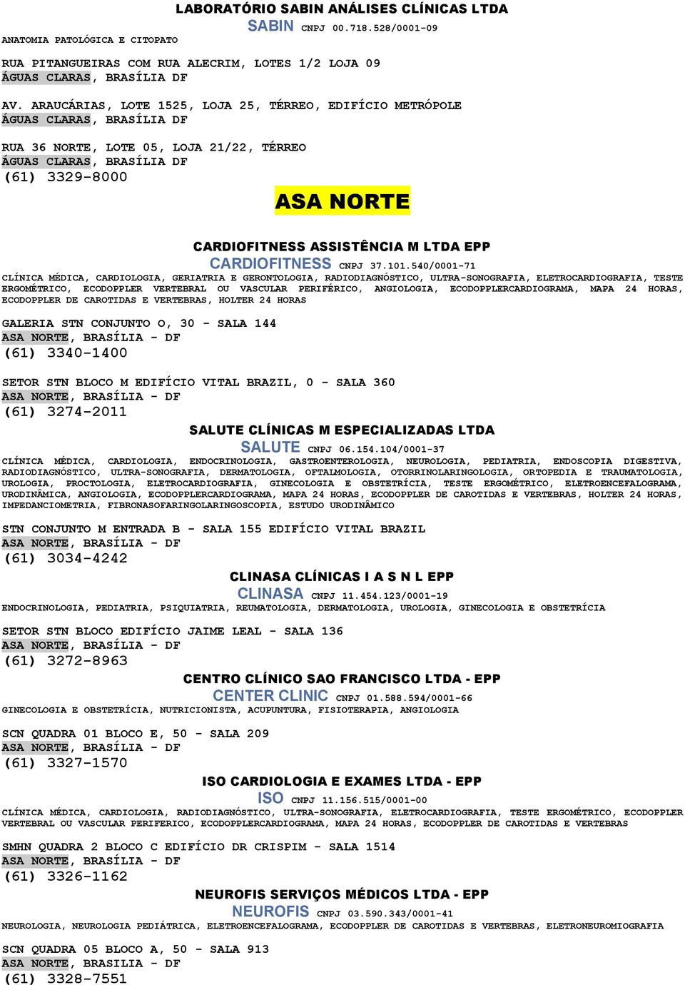 CARDIOFITNESS CNPJ 37.101.