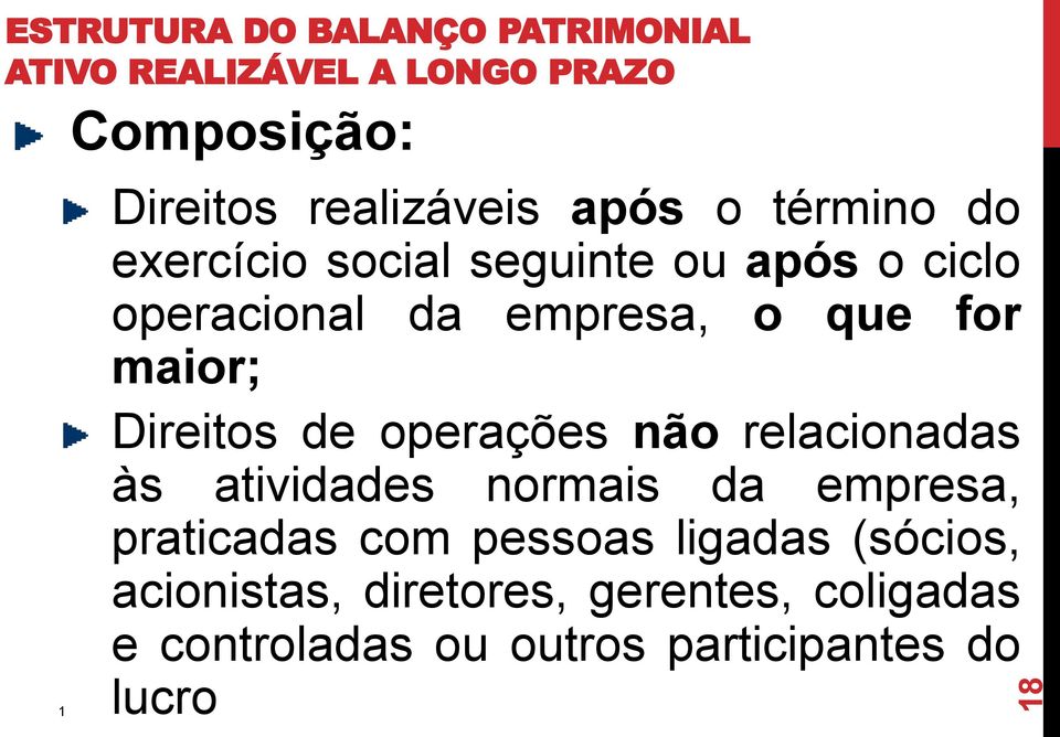 Direitos de operações não relacionadas às atividades normais da empresa, praticadas com pessoas