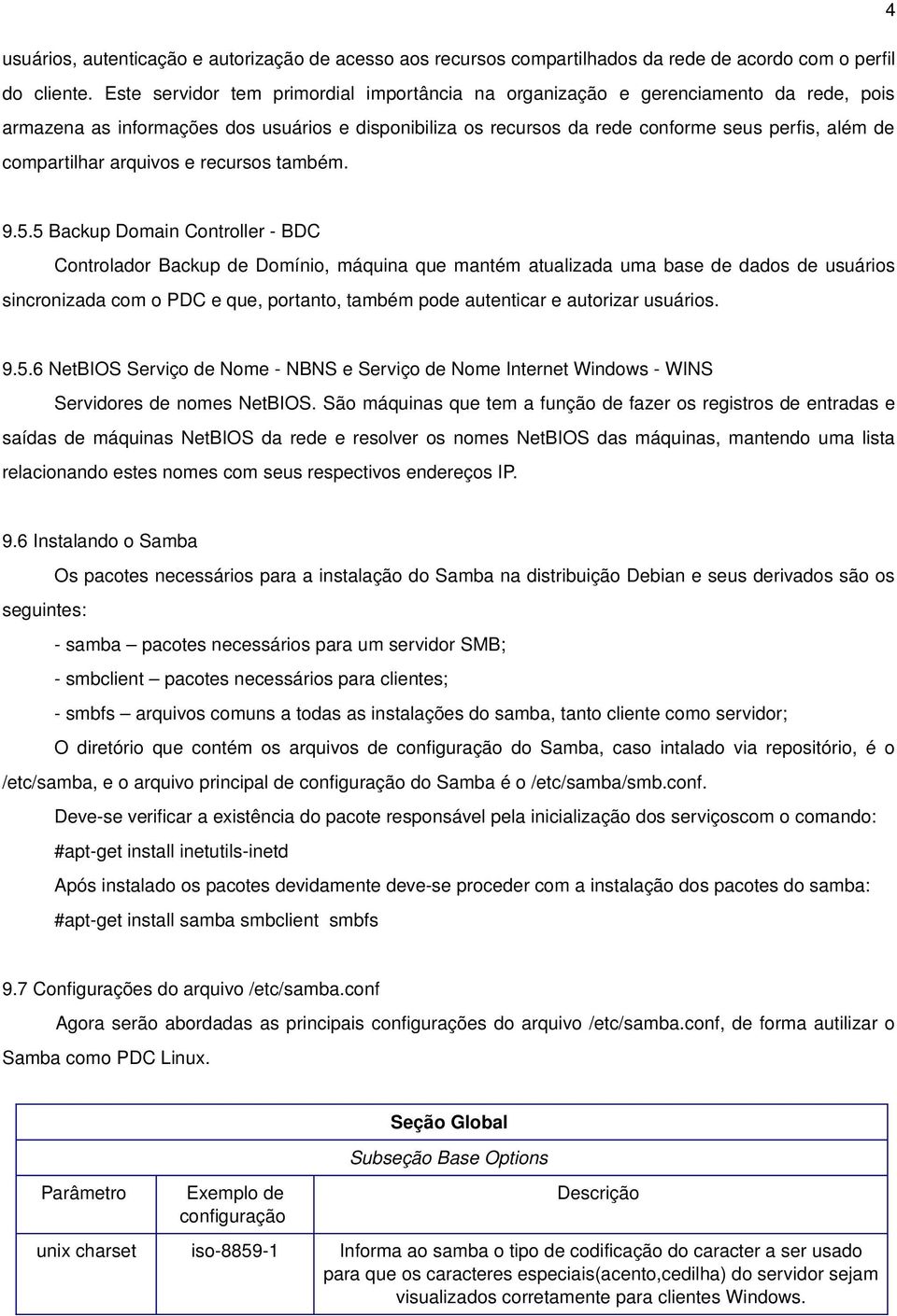 compartilhar arquivos e recursos também. 9.5.