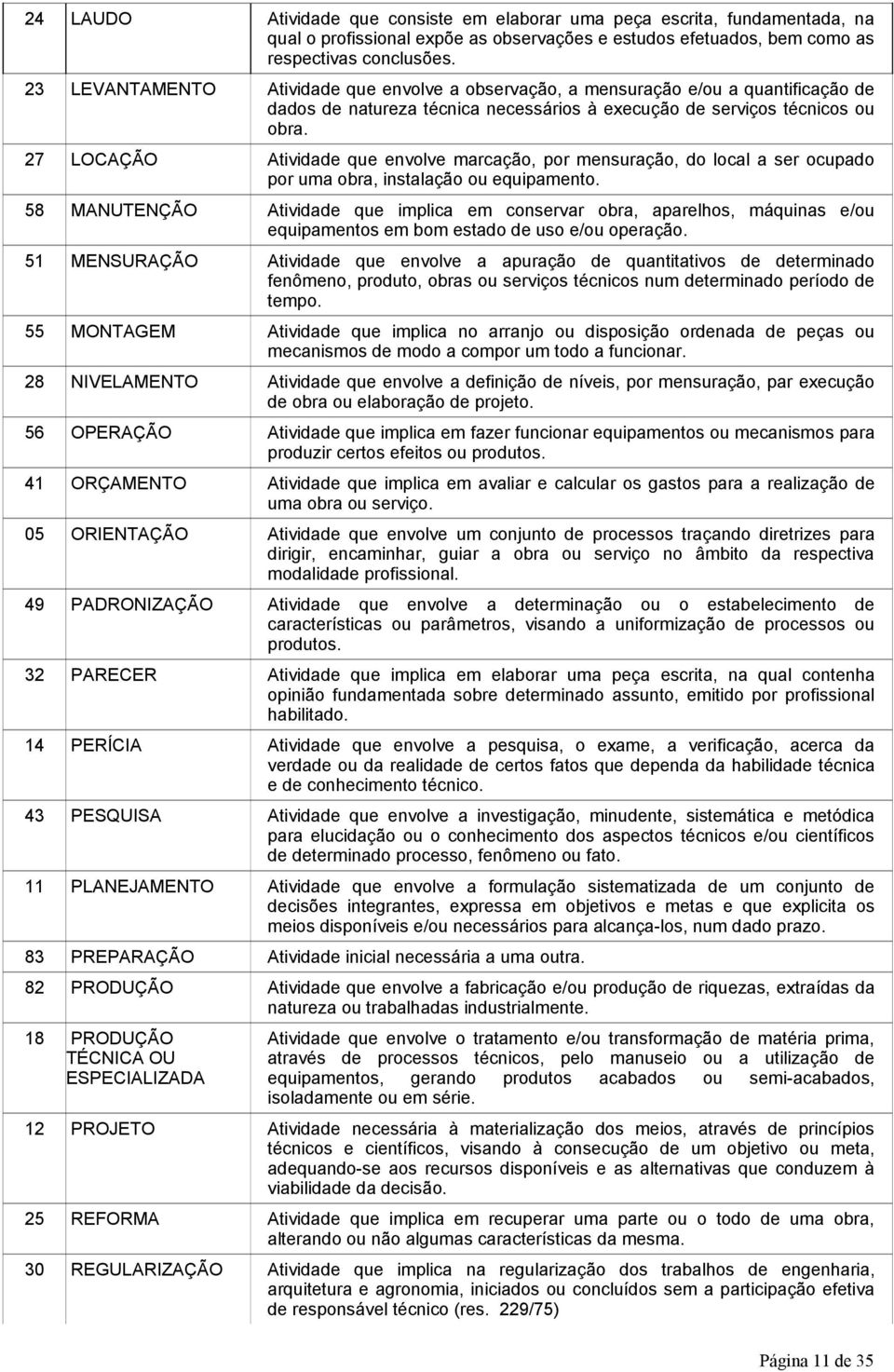 27 LOCAÇÃO Atividade que envolve marcação, por mensuração, do local a ser ocupado por uma obra, instalação ou equipamento.