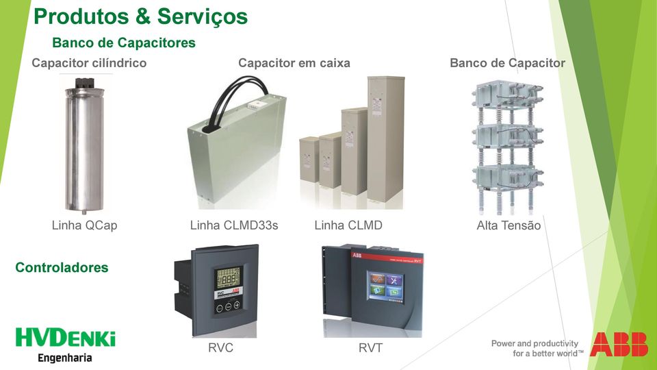 de Capacitor Linha QCap Linha CLMD33s