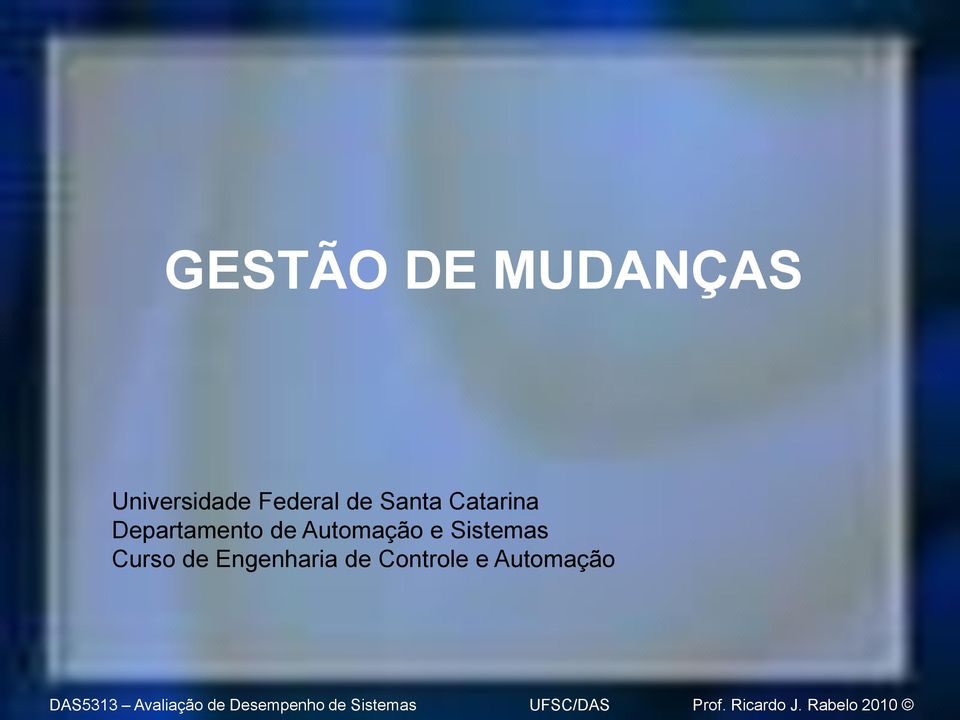 Departamento de Automação e