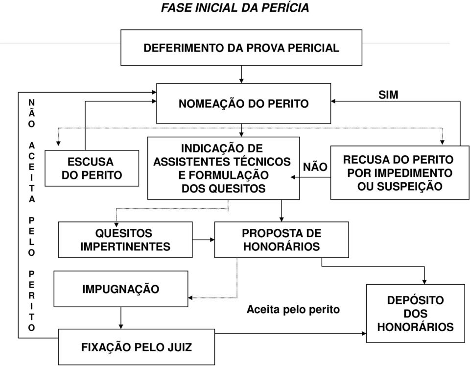 RECUSA DO PERITO POR IMPEDIMENTO OU SUSPEIÇÃO P E L O QUESITOS IMPERTINENTES PROPOSTA DE