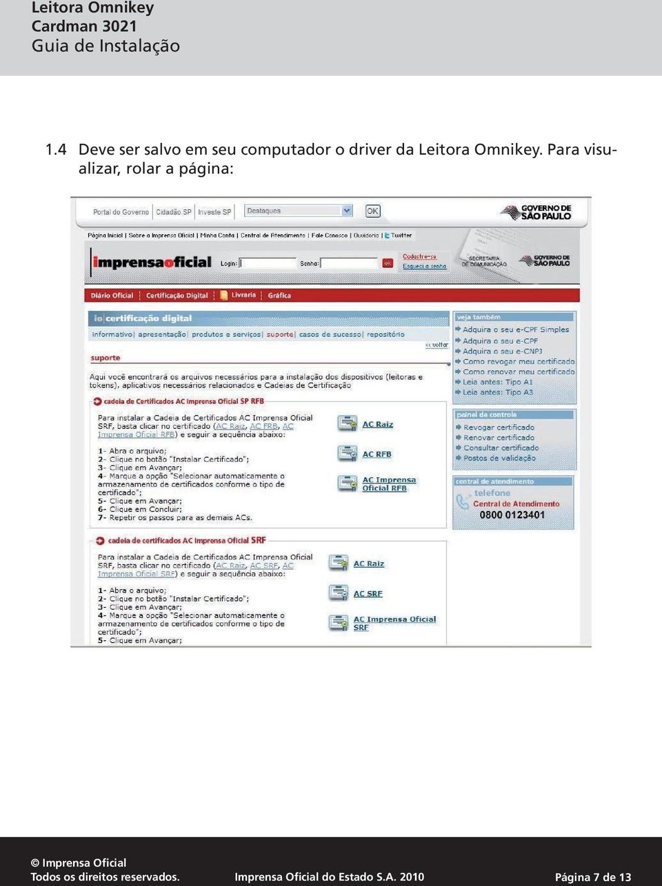 Leitora Omnikey.