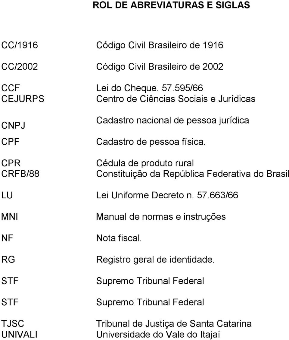 Cédula de produto rural Constituição da República Federativa do Brasil LU Lei Uniforme Decreto n. 57.