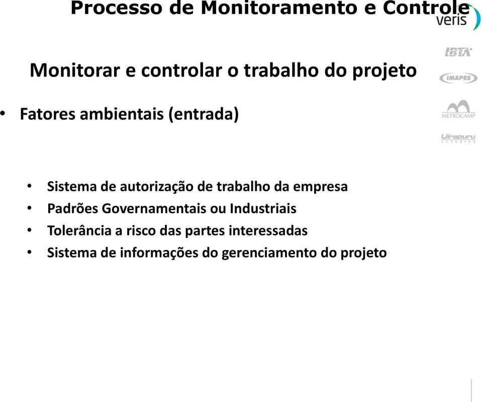 trabalho da empresa Padrões Governamentais ou Industriais Tolerância a