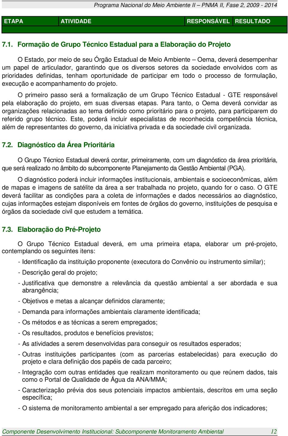 setores da sociedade envolvidos com as prioridades definidas, tenham oportunidade de participar em todo o processo de formulação, execução e acompanhamento do projeto.