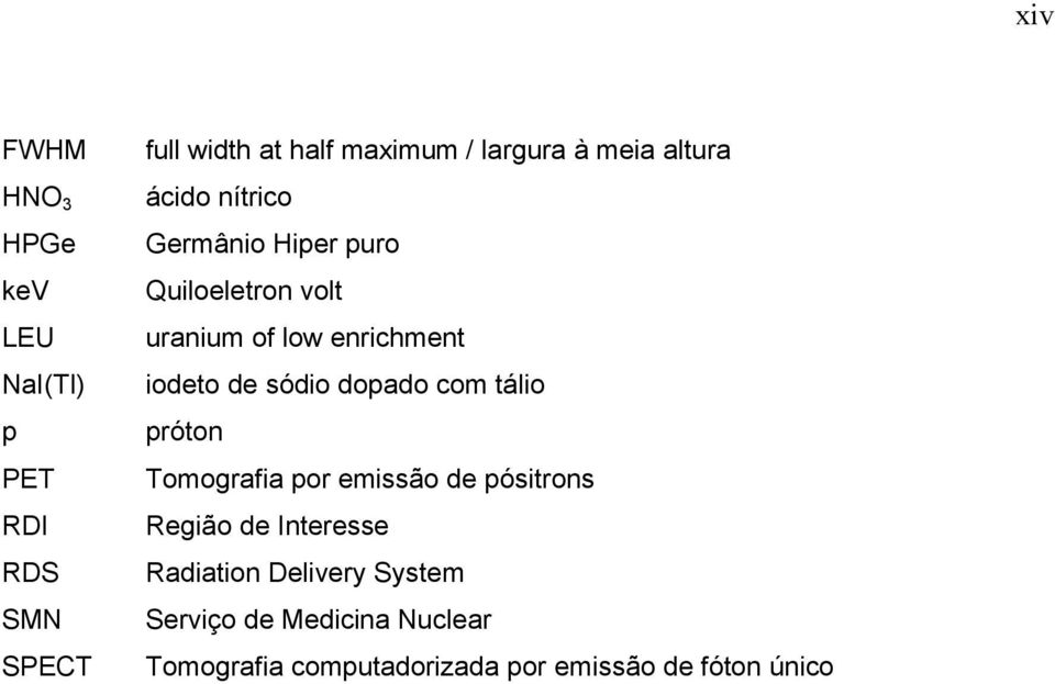 iodeto de sódio dopado com tálio próton Tomografia por emissão de pósitrons Região de Interesse