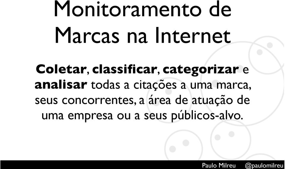 citações a uma marca, seus concorrentes, a