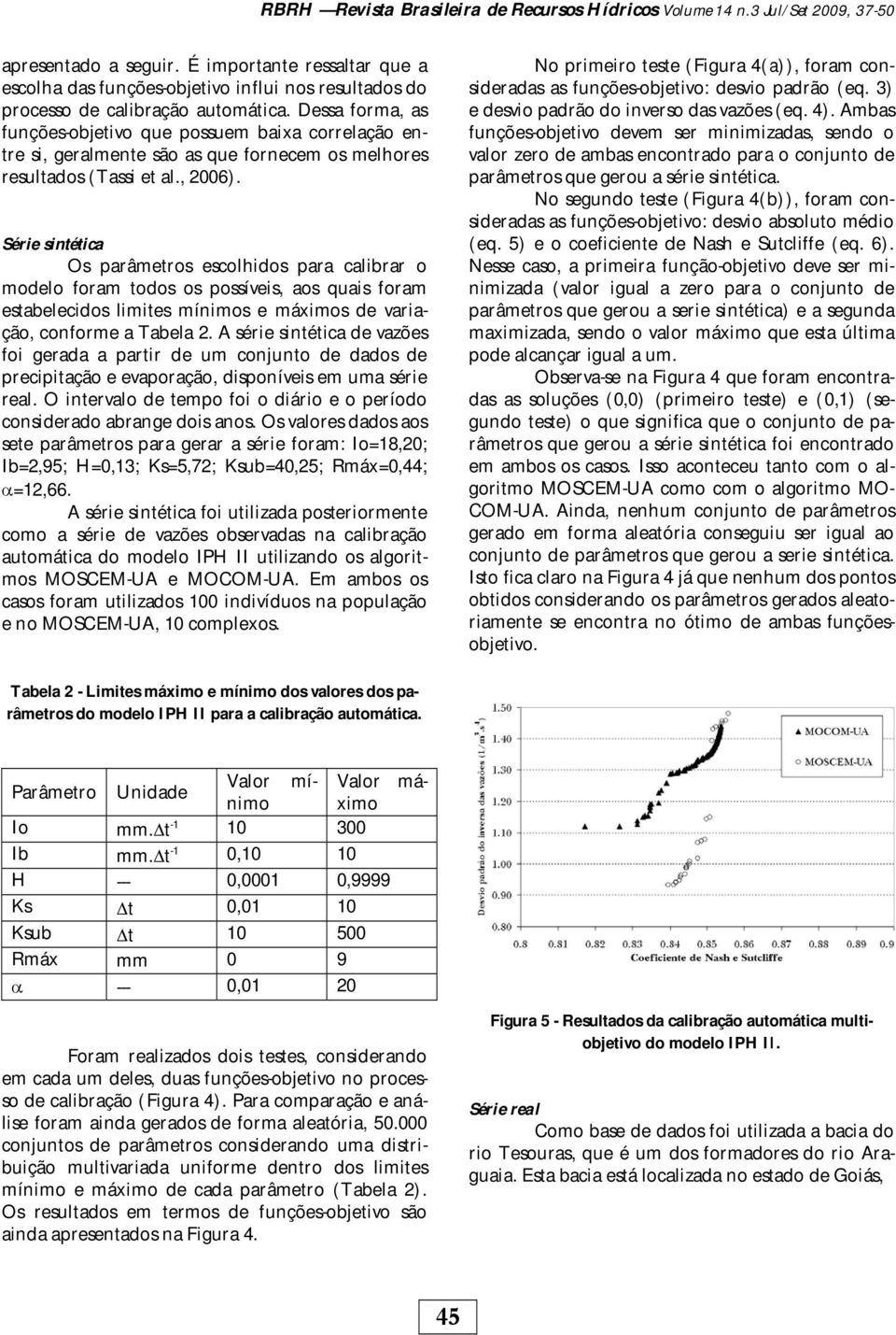 Dessa forma, as funções-objetivo que possuem baixa correlação en- resultados (Tassi et al., 2006).