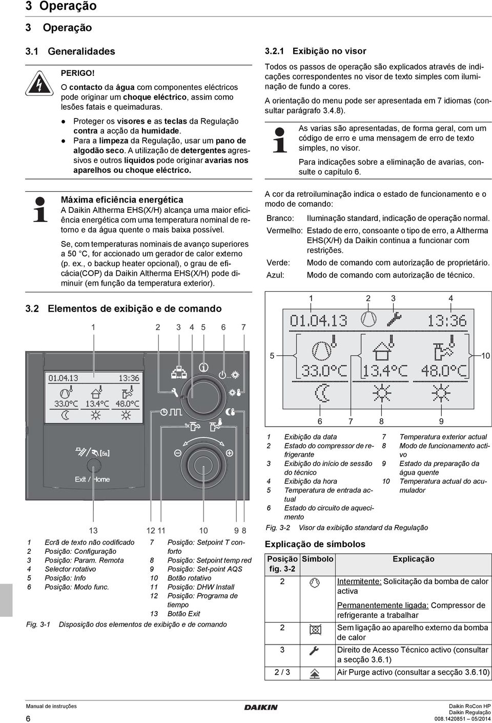 A utilização de detergentes agressivos e outros líquidos pode originar avarias nos aparelhos ou choque eléctrico.