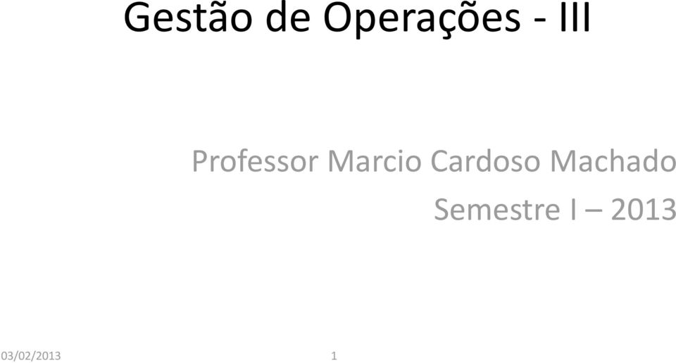 Professor Marcio