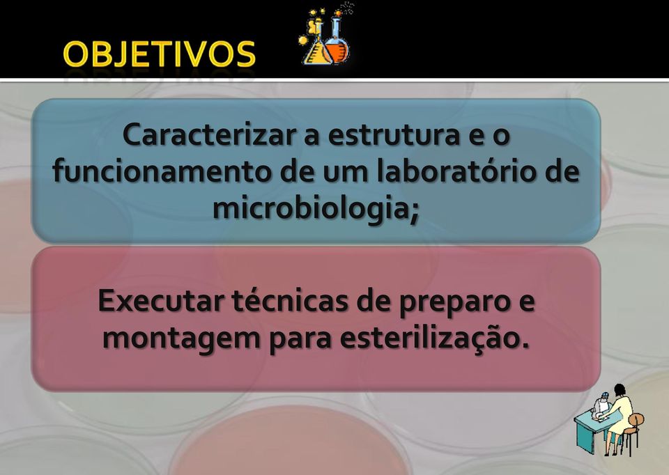 microbiologia; Executar técnicas