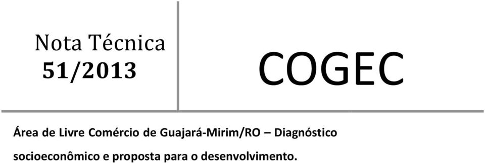 Guajará-Mirim/RO Diagnóstico
