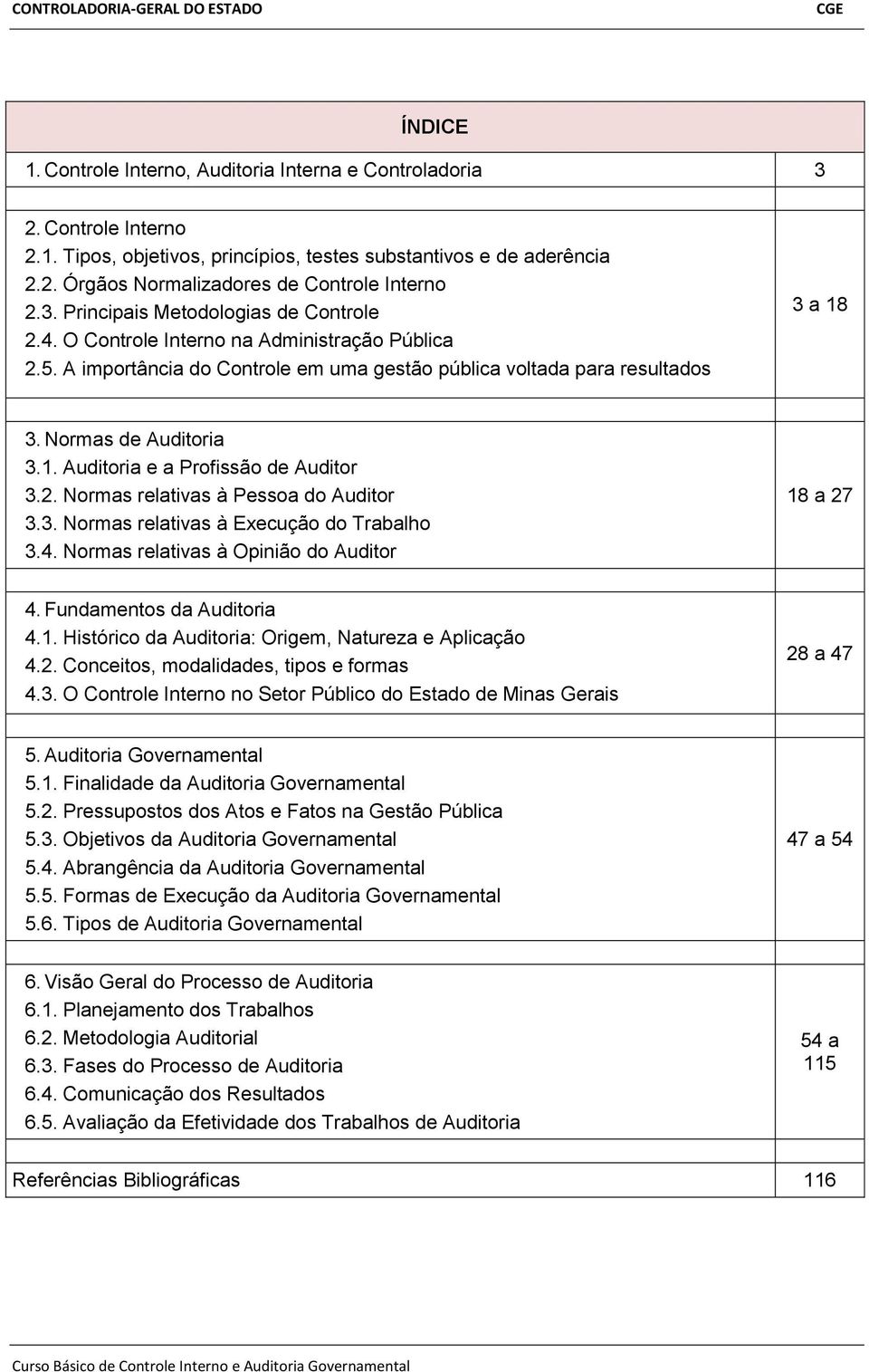 3. Normas de Auditoria 3.1. Auditoria e a Profissão de Auditor 3.2. Normas relativas à Pessoa do Auditor 3.3. Normas relativas à Execução do Trabalho 3.4.