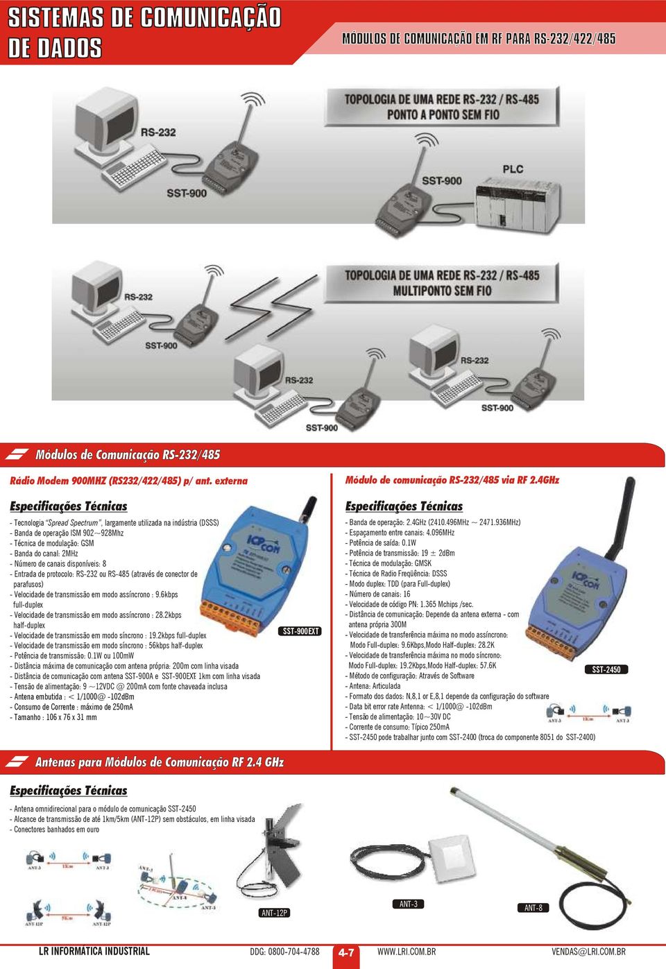 - Entrada de protocolo: ou RS-485 (através de conector de parafusos) - Velocidade de transmissão em modo assíncrono : 9.6kbps full-duplex - Velocidade de transmissão em modo assíncrono : 28.