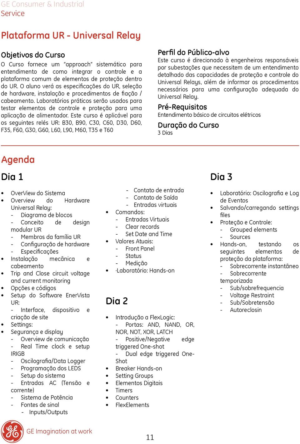 Laboratórios práticos serão usados para testar elementos de controle e proteção para uma aplicação de alimentador.