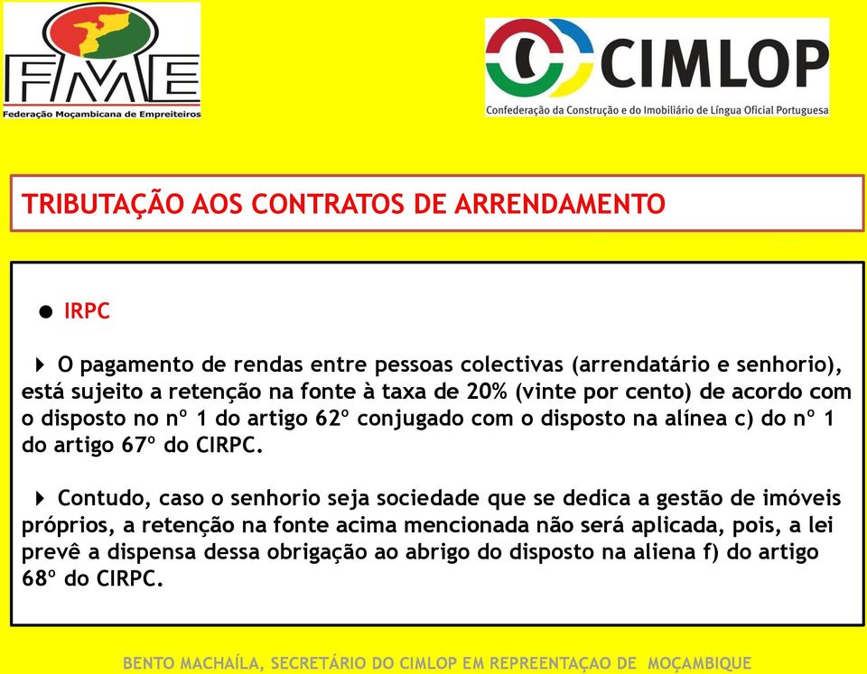 do nº 1 do artigo 67º do CIRPC.