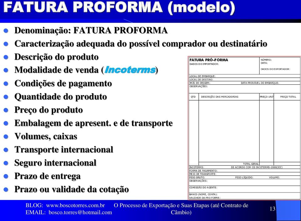 Embalagem de apresent.