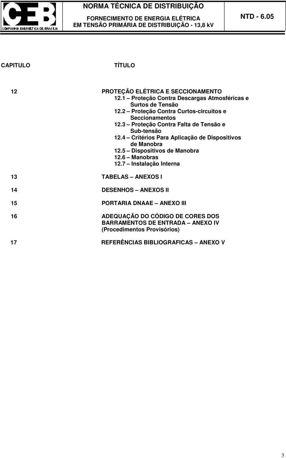 4 Critérios Para Aplicação de Dispositivos de Manobra 12.5 Dispositivos de Manobra 12.6 Manobras 12.