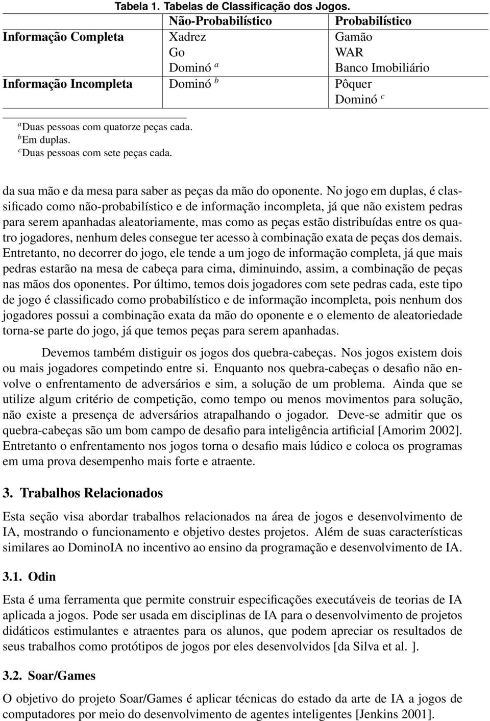 c Duas pessoas com sete peças cada. da sua mão e da mesa para saber as peças da mão do oponente.