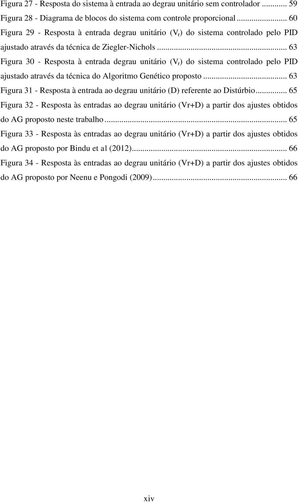 .. 63 Figura 30 - Resposta à entrada degrau unitário (V r ) do sistema controlado pelo PID ajustado através da técnica do Algoritmo Genético proposto.