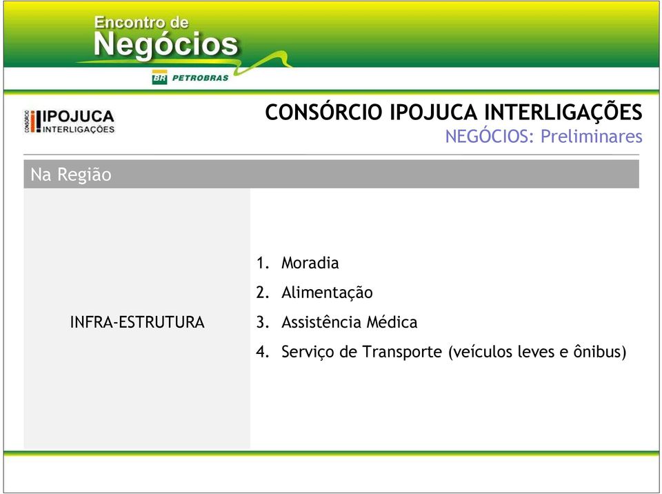 Alimentação INFRA-ESTRUTURA 3.