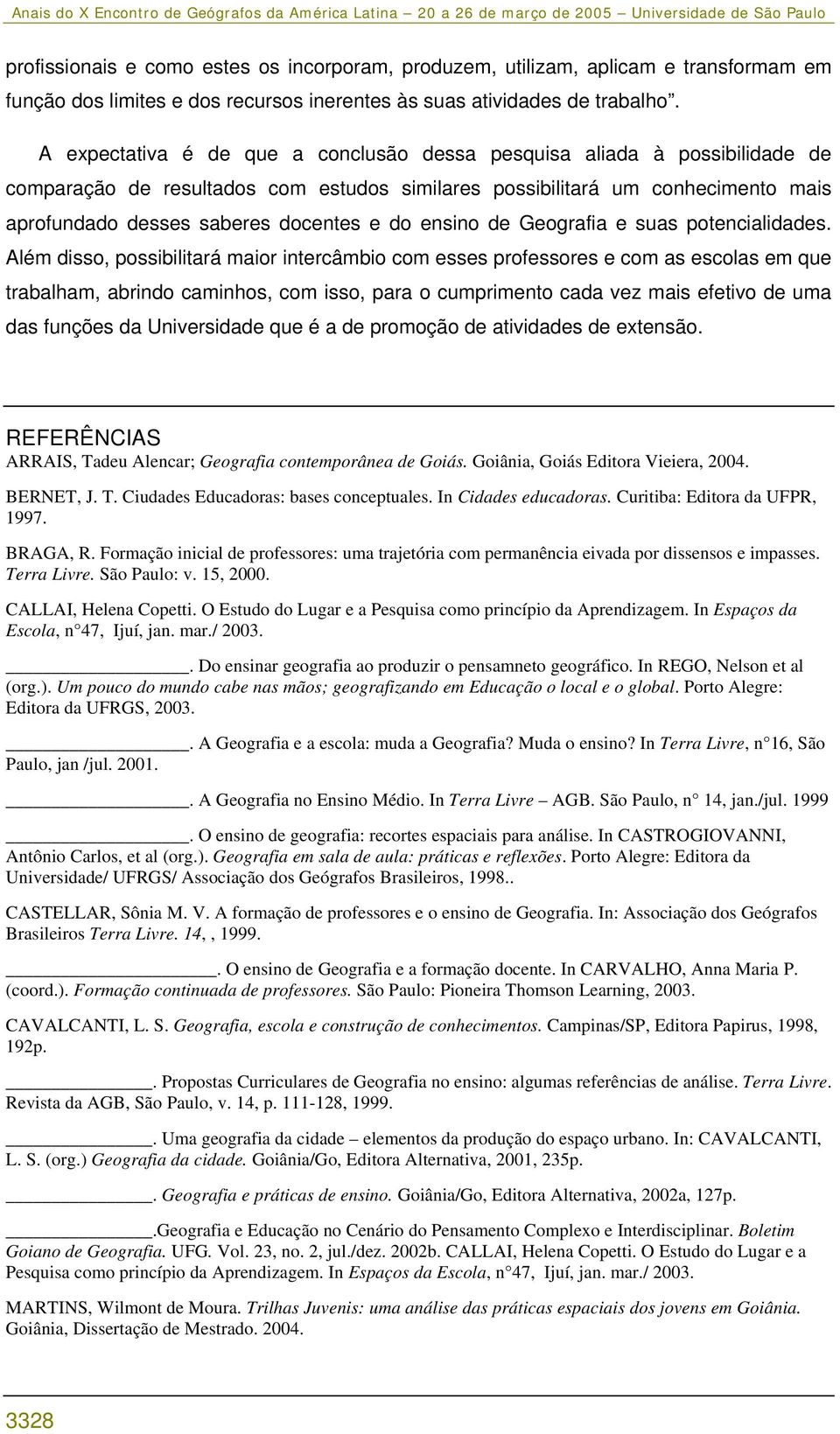 ensino de Geografia e suas potencialidades.