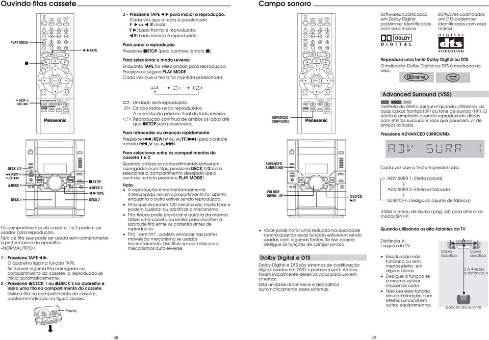 identificados com essa marca TOP Para selecionar o modo reverso Enquanto for selecionado para reprodução. Pressione e segure.