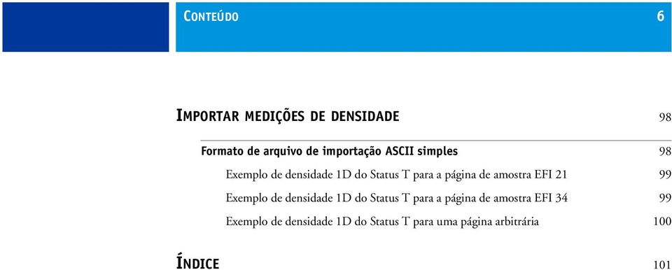 EFI 21 99 Exemplo de densidade 1D do Status T para a página de amostra EFI 34