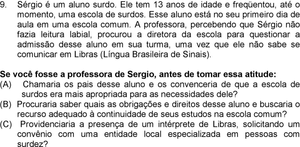 (Língua Brasileira de Sinais).