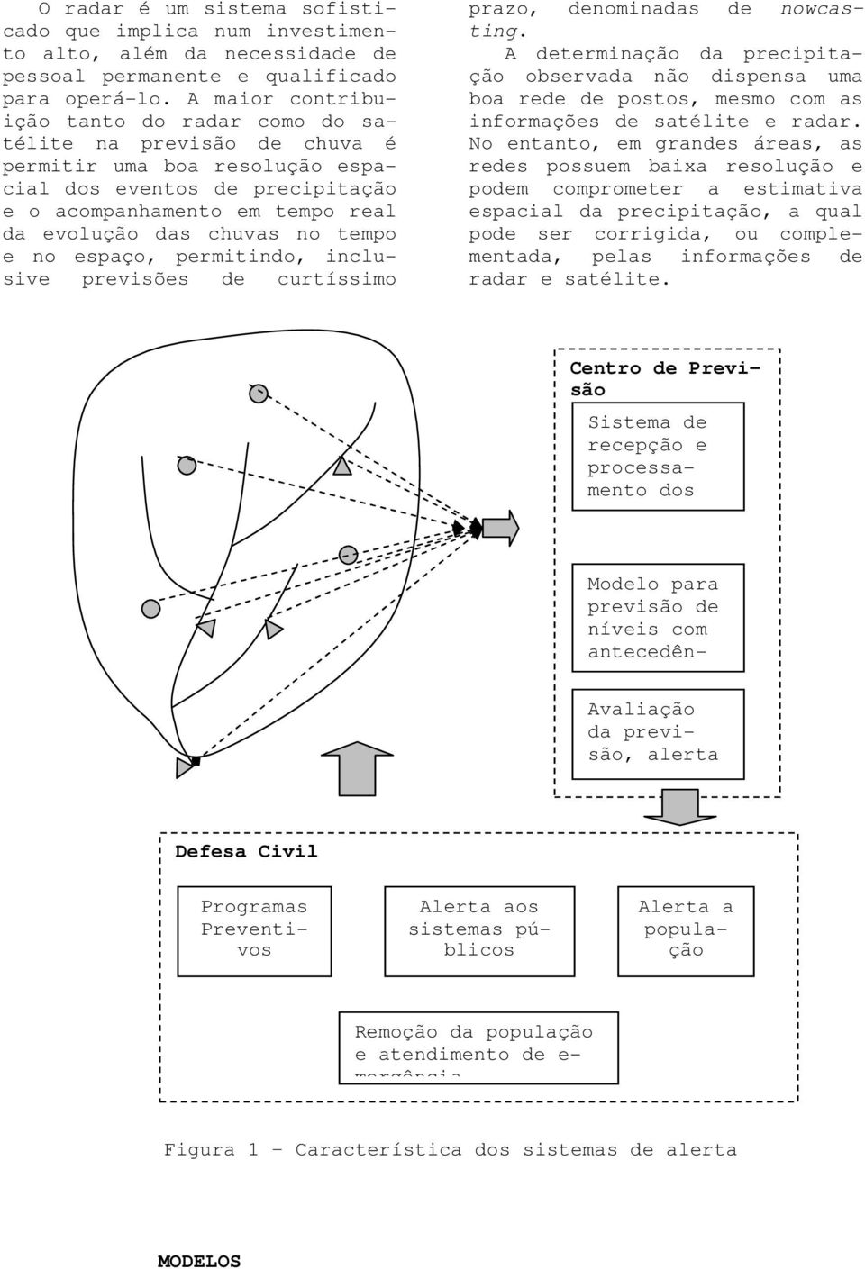 tempo e no espaço, permitindo, inclusive previsões de curtíssimo prazo, denominadas de nowcasting.