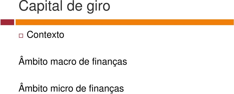 macro de finanças