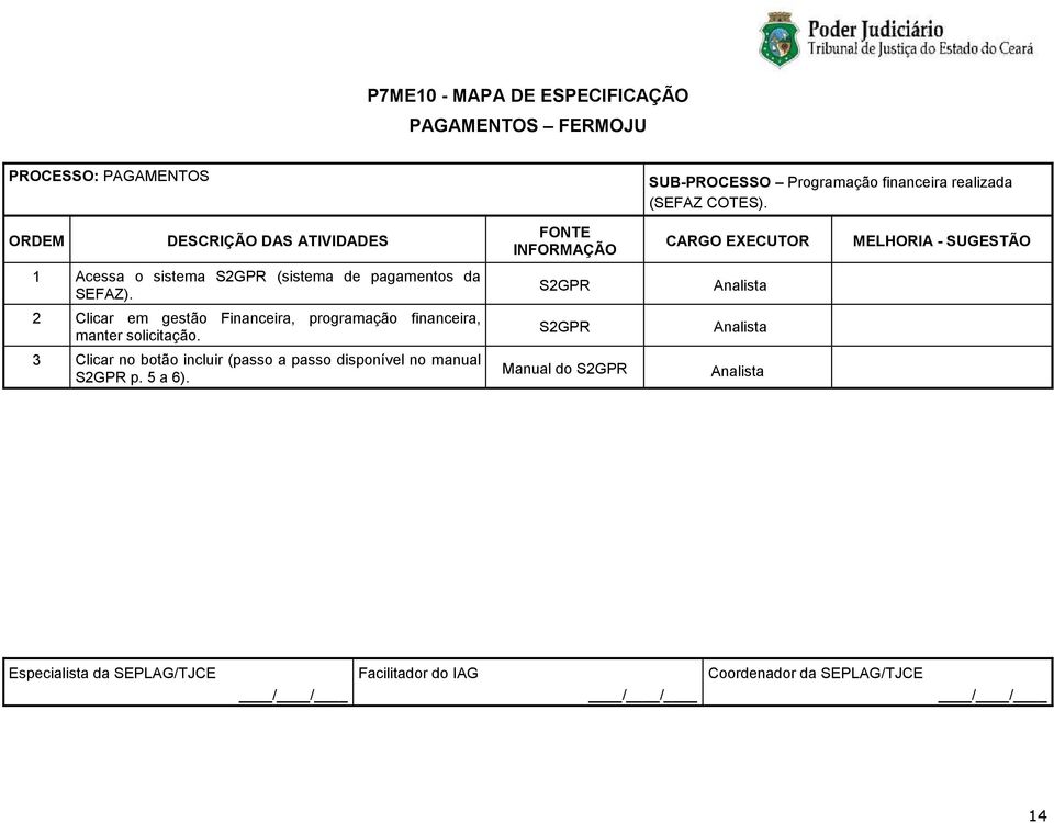 2 Clicar em gestão Financeira, programação financeira, manter solicitação.