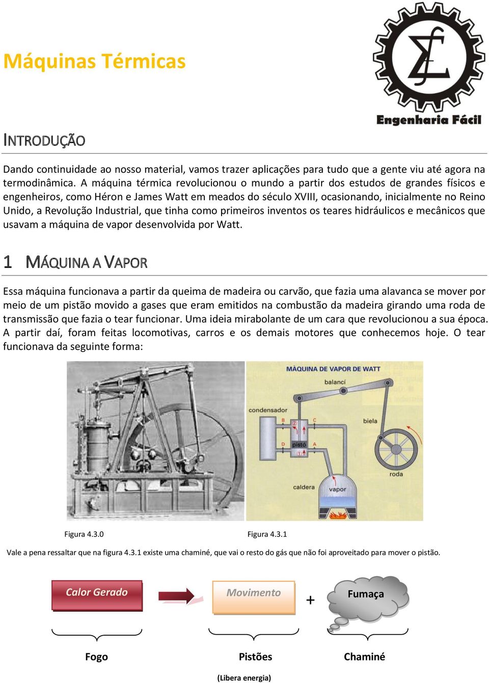 Industrial, que tinha como primeiros inventos os teares hidráulicos e mecânicos que usavam a máquina de vapor desenvolvida por Watt.