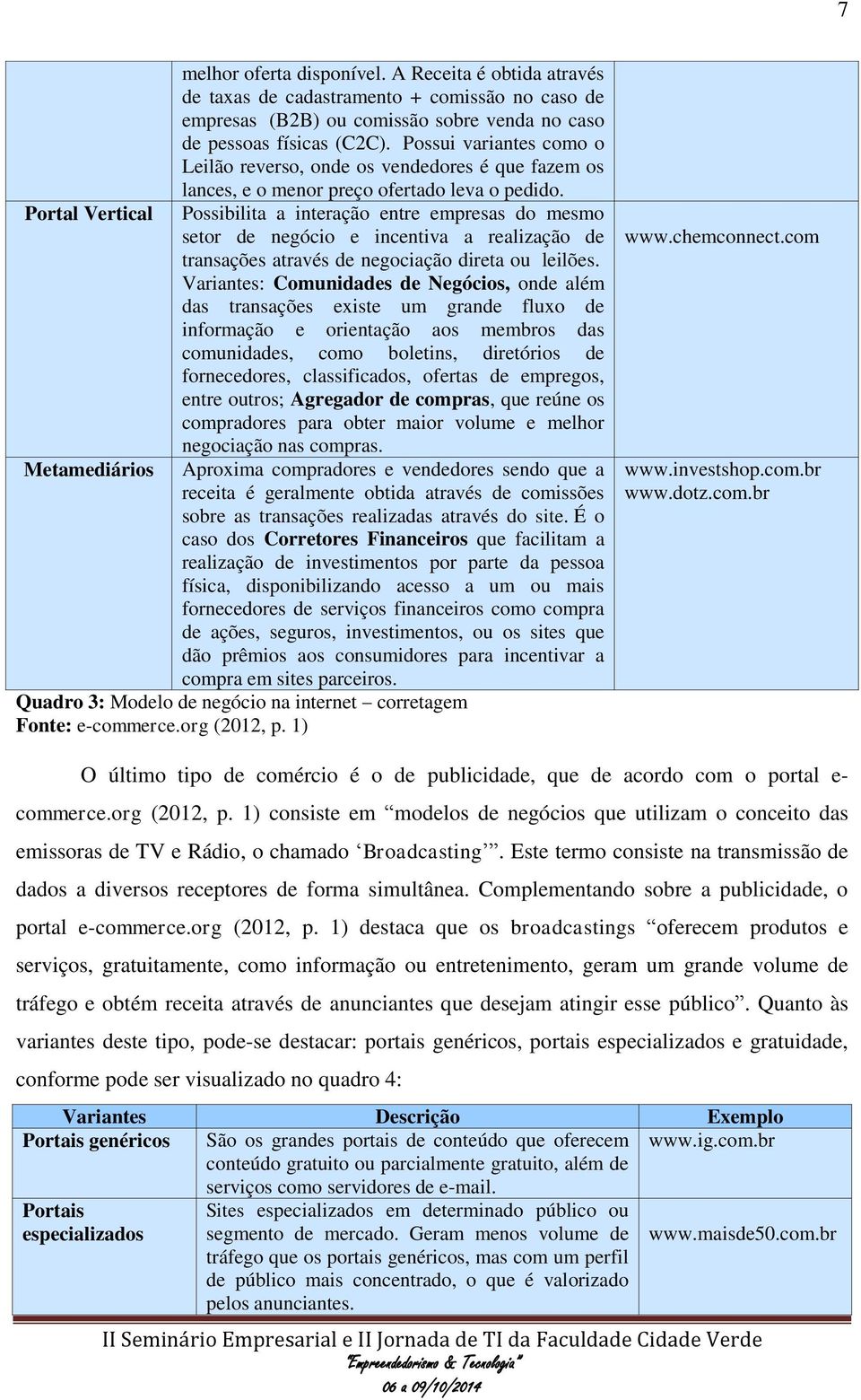 Portal Vertical Possibilita a interação entre empresas do mesmo setor de negócio e incentiva a realização de transações através de negociação direta ou leilões.